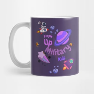 purple up for military kids astronaut child Mug